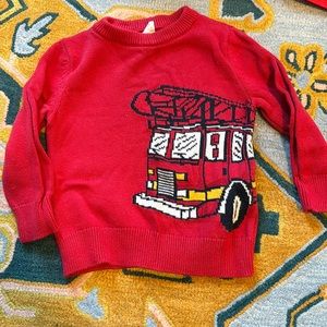 Firetruck sweater! Gap - 2T